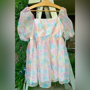 Shein pastel puffy dress Selkie Dupe 1x